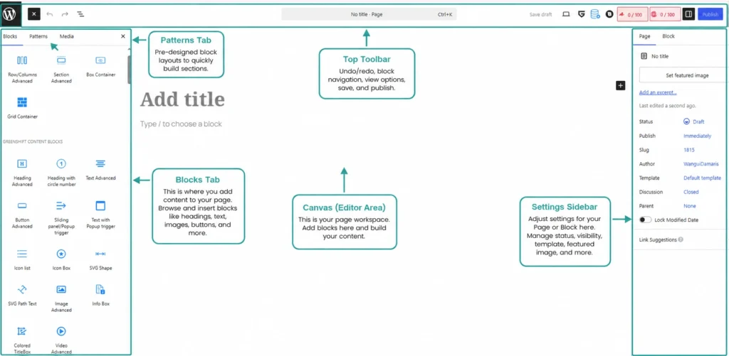 WordPress interface.